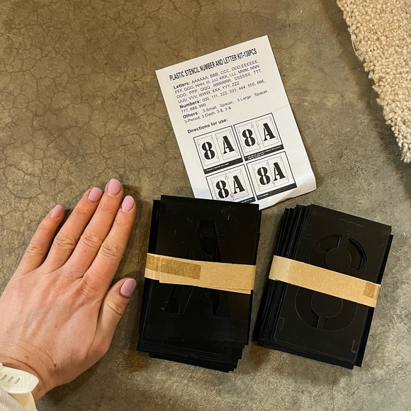 stencil kit - numbers and letters - Picture 2 of 2